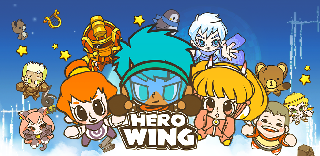 Hero Wing characters flying together